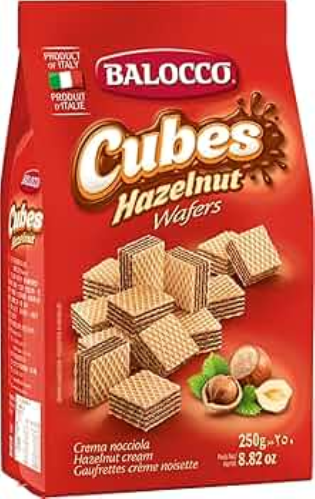 BALOCCO CUBES HAZELNUT WAFER 45G